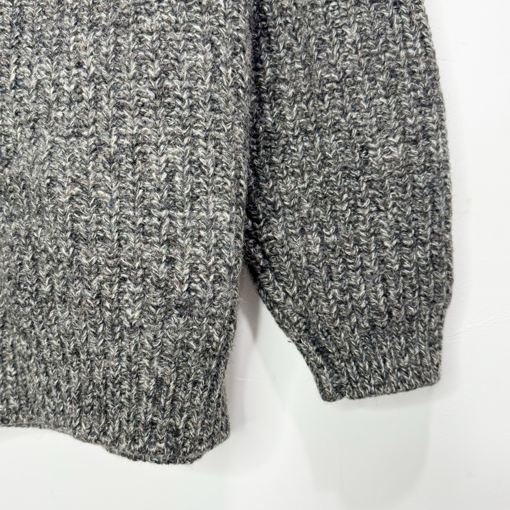 Vintage Dartmoor Jumpers Chunky Knit Gray 100% Wool Sweater Size XL - Picture 6 of 13
